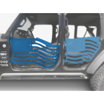 Fits Jeep JL Wrangler Premium Trail Doors, 2018 - Present, Front Door Kit, Playboy Blue.  Made in the USA.