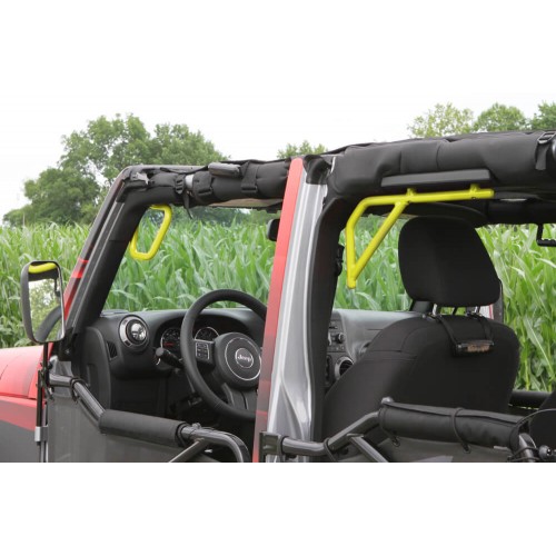 Steinjager: J0041253 Steinjager LEMON PEEL Front And Rear Grab Handle Kit Jeep Wrangler JK 2007-2015