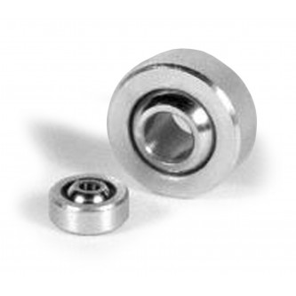 COMA-M3, Bearings, Spherical Plain, 3 mm dia Bore, 12 mm outer diamater, 6 mm width Plated Housing, Steel Race  
