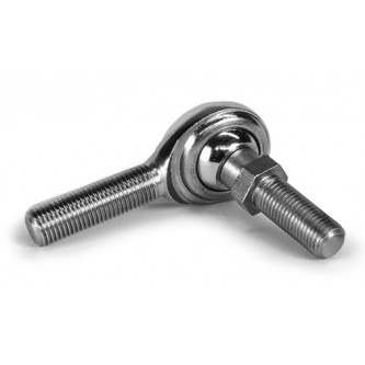 CTM-3S, Bearings, Spherical Rod End, Male, 10-32 RH, Chromed Housing, PTFE Race 0.190 Bore with Integral Ball Stud 