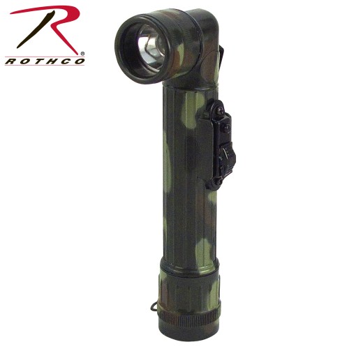 322 Rothco Mini Army Style Flashlight WOODLAND CAMO (takes 2 AA Batteries) 