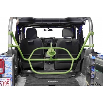 Jeep JK, 2007-2018,  Spare Tire Carrier, 2 Door JK, Internal, Locas Green.  Made in the USA.