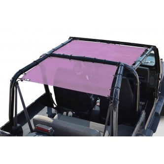 Jeep Wrangler YJ 1987-1995, TeddyÂ® Top, Solar Screen, Mauve, Front seats only. Made in the USA.