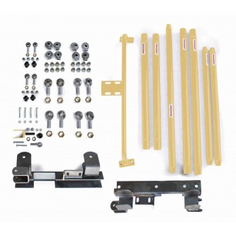 Long Arm Travel Kit, Chrome Moly Tubing, to fit the Jeep TJ. Fits TJ Wranglers with a 2-6 inch lift, Automatic Transmission. Military Beige. Made in the USA.