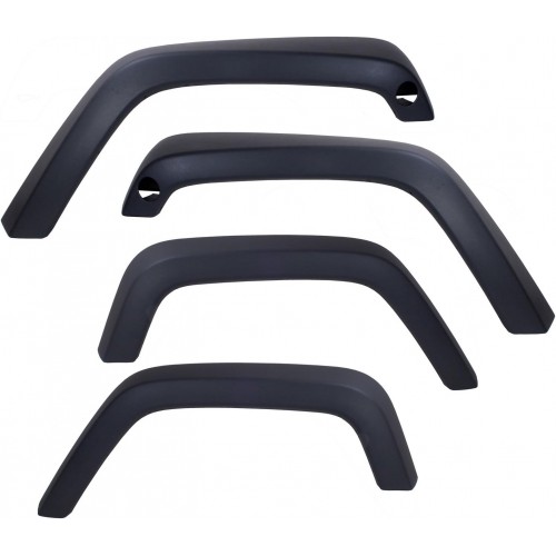 Rugged Ridge 11609.01 Replacement Fender Flare Kit - 4 Pieces. Fits 2007-2018 Jeep JK