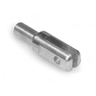 PWF-6-884-188, Clevis and Yoke Ends, Male, 0.8840 Stem Diameter, 0.3750 Pin Holes Chrome Moly Weld-In Style 