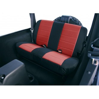 Rugged Ridge 13261.53 NEOPRENE SEAT COVER, REAR, RED, 97-02 WRANGLER