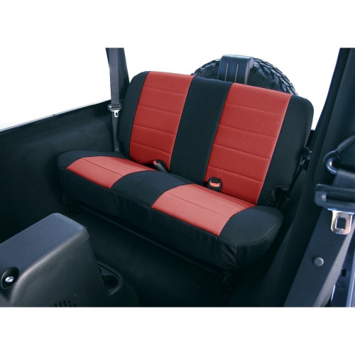 Rugged Ridge 13263.53  NEOPRENE SEAT COVER,REAR, RED, 03-06 WRANGLER