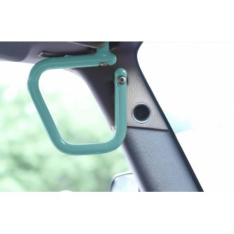 Jeep JK 2007-2018, Grab Handle Kit, Jeep JK Front, Rigid Wire Form, Tiffany Blue Made in the USA.


