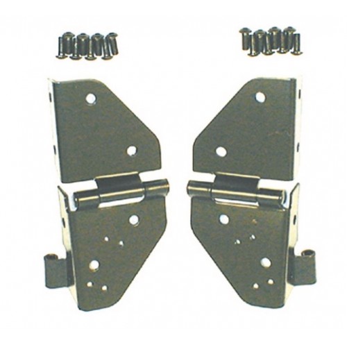 Windshield Hinge PAIR Hinges Black for Jeep CJ5 CJ7 CJ8 Wrangler YJ 1976-95 