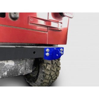 Fits Jeep Wrangler TJ 1997-2006.  Rear D-Ring Mount Bumperette.  Southwest Blue.  Made in the USA.